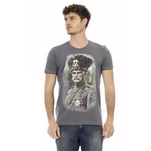 Trussardi Action Gray Cotton Men Men's T-Shirt